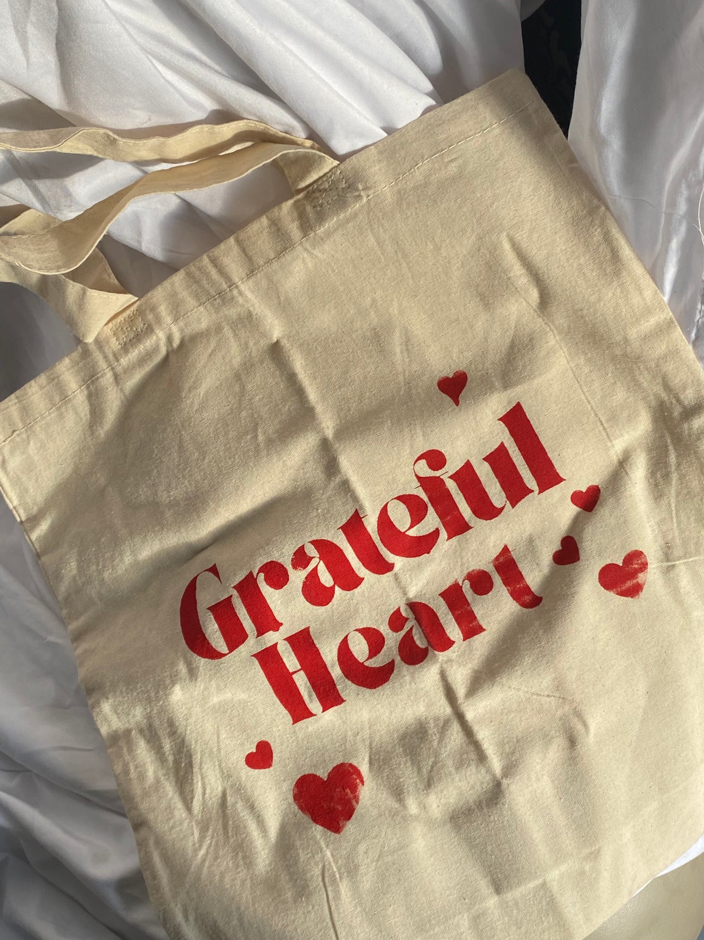 Sac canva "Grateful Heart"